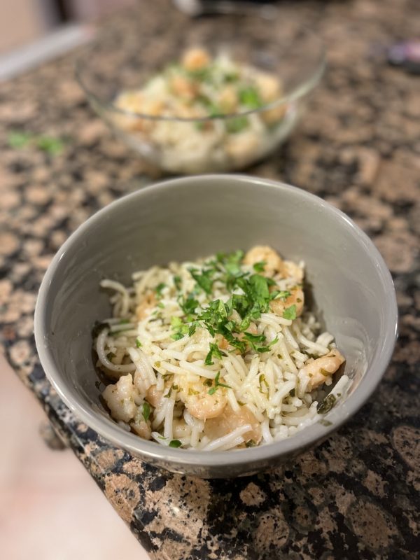 low fodmap shrimp scampi